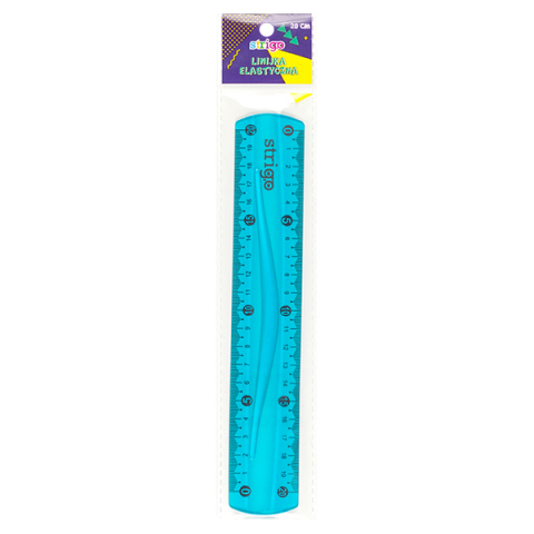 Articole scolare - Riglă Strigo Flexibilă 20 cm, Albastru