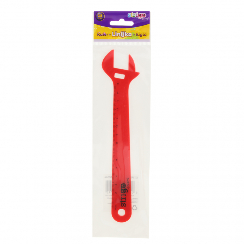 Papetarie & Birotica - Riglă Strigo din Plastic, Cheie Franceză, 15 cm