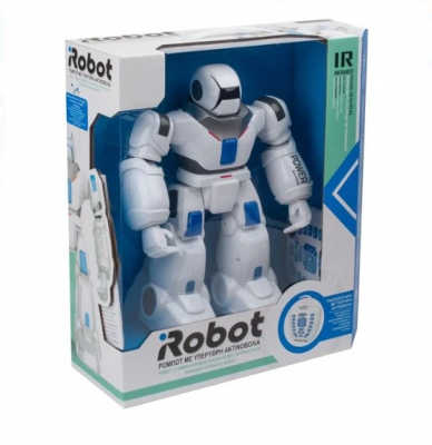 Robot interactiv cu telecomandă, cu raze infraroșii, Alb, AMA [1]
