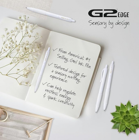Roller cu gel G-2 Pilot Premium 0.7 mm varf mediu,reincarcabil,corp alb [2]