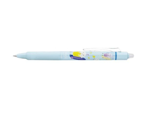 Instrumente de scris - Roller Pilot Frixion Clicker 0.7 Fancy Pool albastru, cerneala albastra termosensibila