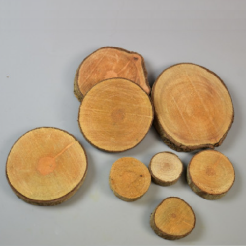 Accesorii art&craft lemn - Rondele din lemn 3-6 cm, 35-40 bucati/set