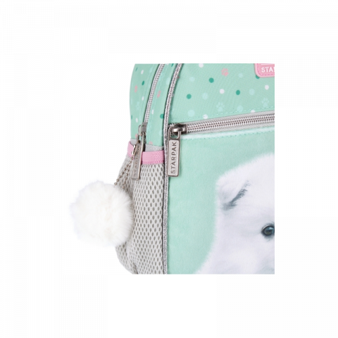 Rucsac pentru gradinita cu 1 compartiment, model Doggy,verde deschis,20x9x25 cm [2]