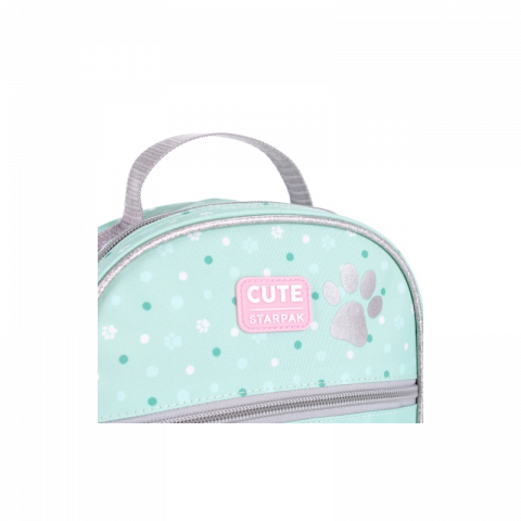 Rucsac pentru gradinita cu 1 compartiment, model Doggy,verde deschis,20x9x25 cm [4]