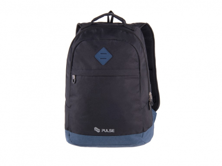 Rucsac ergonomic pentru scoala cu mufa USB Bicolor Black Blue [1]