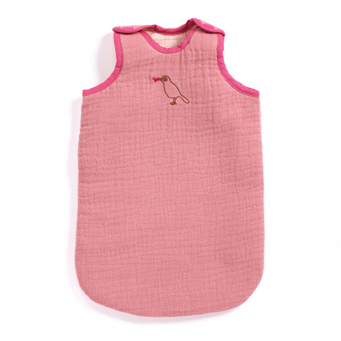 Sac de dormit pentru papusi intre 30-36 cm din bumbac matlasat,roz [2]