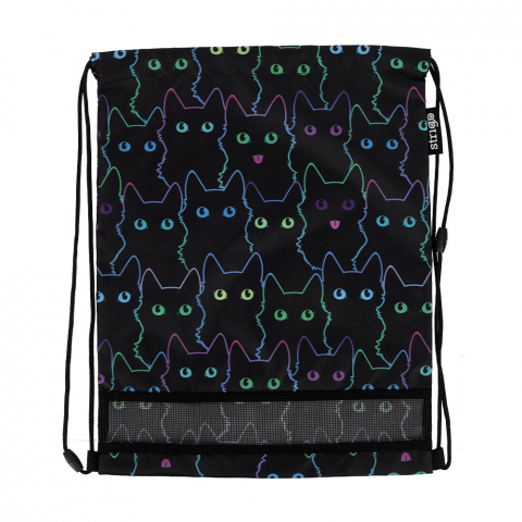 Saci de sport - Rucsac cu șnur Strigo Cats, pentru copii, 42×31 cm