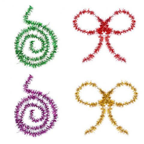 Sarma plusata culori metalizate pentru activitati craft,20 bucati/set [1]