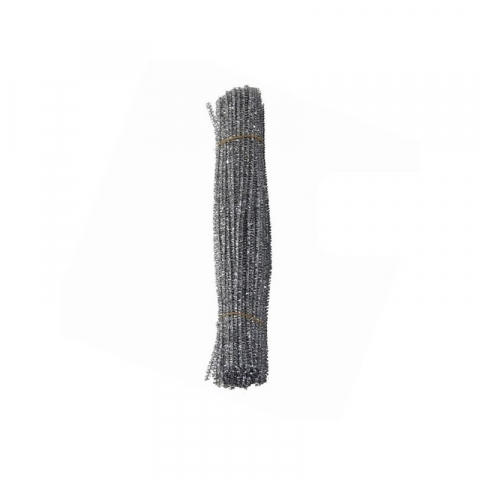Accesorii art&craft - Sarma plusata pentru activitati craft,argintiu,25 bucati/set