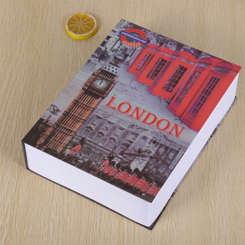 Seif secret tip carte – cu cheie, model London Vibe, 24 x 15 cm [3]