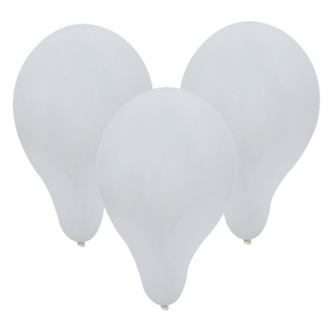 Articole pentru Petrecere - Set 10 baloane pentru Petrecere, Alb - 23 cm