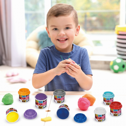 SET 10 BORCANASE DE PLASTILINA SPIDERMAN IN AMBALAJ DE CARTON [2]