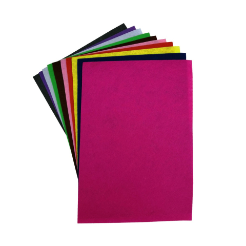 Set 10 coli diverse culori pentru activitati  crafts,fetru,A4,1 mm [1]