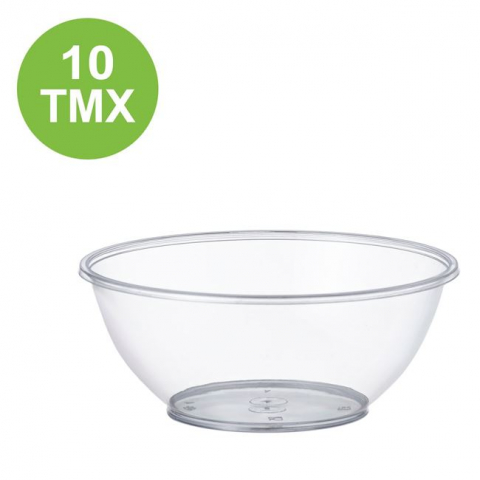Articole Bucatarie - Set 10 mini recipiente reutilizabile din plastic pentru servire,280 ml