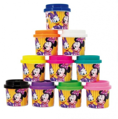 Produse art & craft-Lucru manual - Set 10 recipiente plastilina Minnie