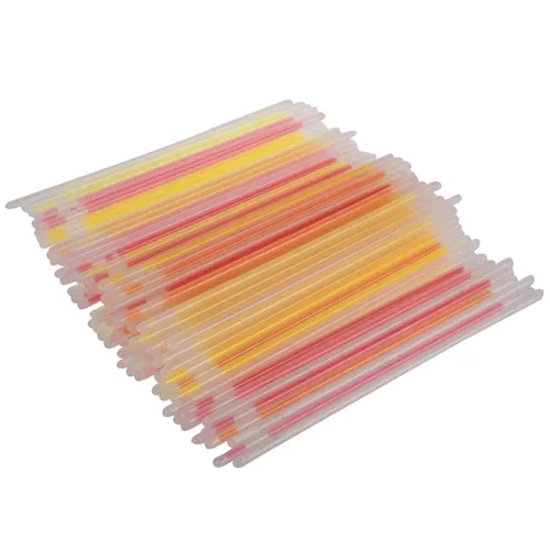 Set 100 bete fosforescente pentru petrecere, 8 culori,plastic,20 cm [3]