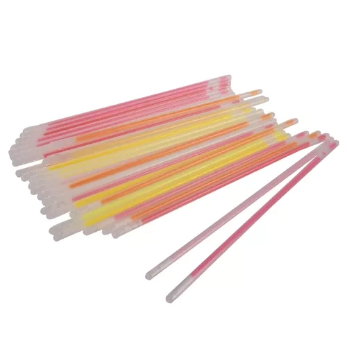 Set 100 bete fosforescente pentru petrecere, 8 culori,plastic,20 cm [5]