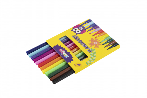 Set 12 carioci colorate Strigo, vârf subțire [2]