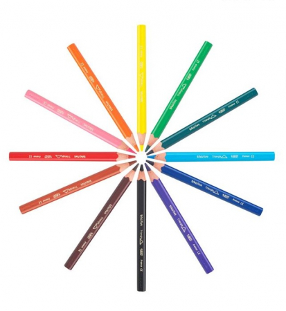 Set 12 creioane colorate cu varf gros  [1]