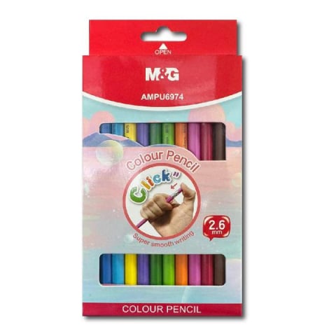 Set 12 creioane mecanice colorate cu mină 2.6 mm M&G