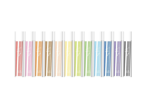 Creioane colorate - Set 12 cutii rezerve pentru creioane mecanice colorate, grosime scriere 2.6 mm, 12 culori/set