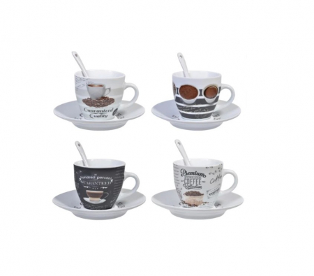 Cani si cesti - Set 12 piese pentru cafea