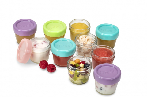 Set 12 Recipient Sticla Pentru Hrana Bebe, Melii, 118 Ml [6]