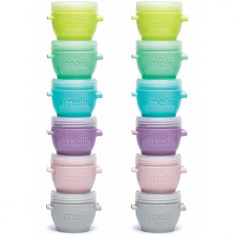 Set 12 recipiente din silicon Snap&Go pentru bebelusi,multicolor, 59 ml [3]