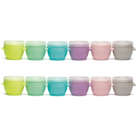 Set 12 recipiente din silicon Snap&Go pentru bebelusi,multicolor, 59 ml [2]
