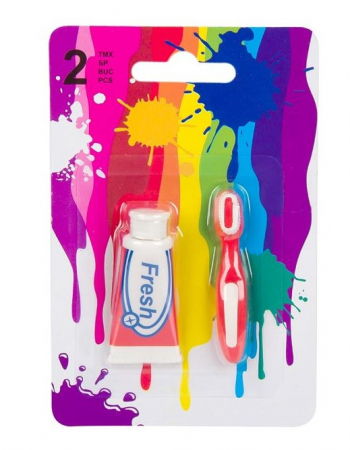 Set 2 radiere Periuta si pasta dinti 3 D [1]