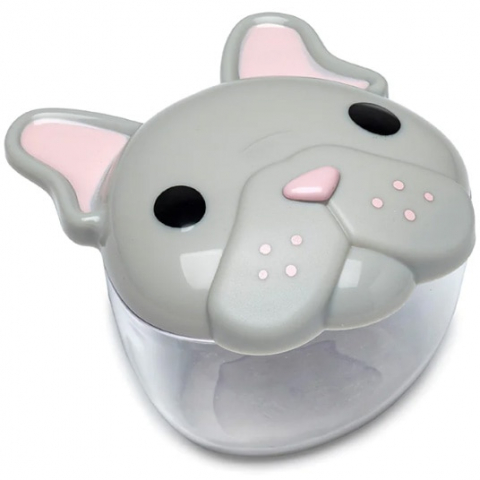 Set 2 recipiente pentru pastrare hrana bebelusi, model bull dog-pisica [7]