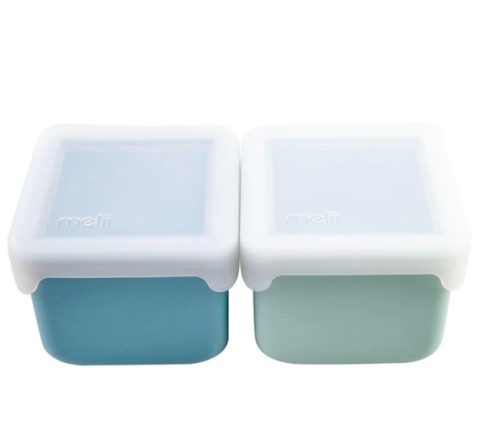 SET 2 RECIPIENTE SILICON, MELII, BLUE MINT [1]
