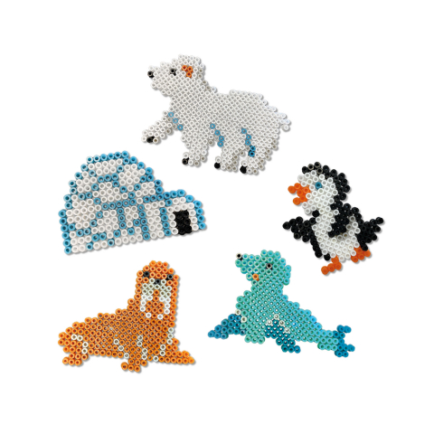 Set 2100 Margele de calcat cu accesorii incluse, tematica Animale polare,+5 ani [3]