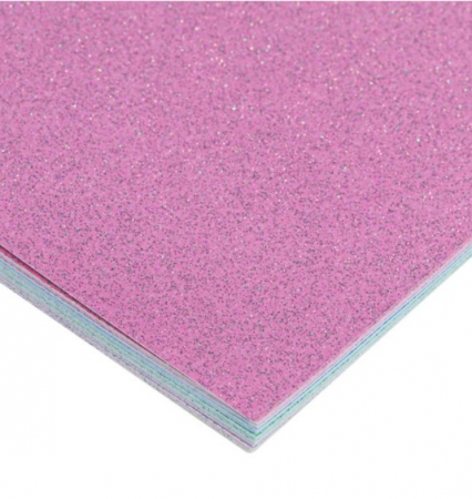 Set 24 coli in culori pastelate glitter pentru activitati crafts [2]