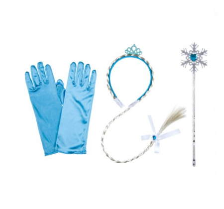 Frumusete, bijuterii si accesorii fetite - Set 3 accesorii compus din mănuși, baghetă și bentință