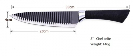 Set 3 Cuțite Profesionale - Negru  [2]