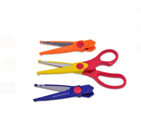 Papetarie & Birotica - Set 3 foarfece pentru decupat din plastic