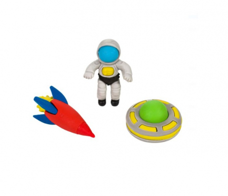 Radiere - Set 3 gume de sters Spatiu cosmic 3D