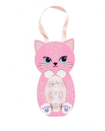 Jocuri si articole copii - Set 3 Inele Reglabile cu Design de Pisicuță !