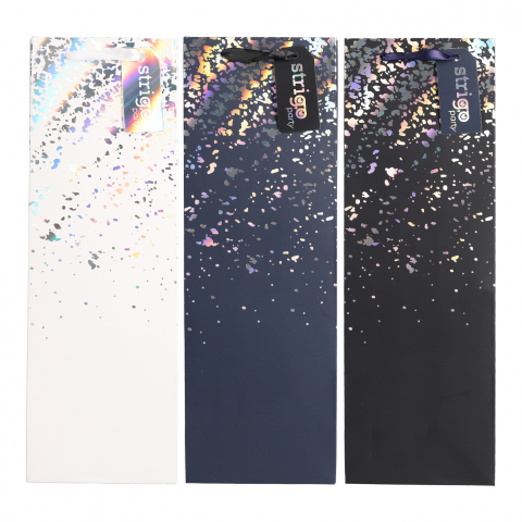Articole pentru Petrecere - Set 3 Pungi Hârtie 12×36(h)×9 cm, 210 gsm
