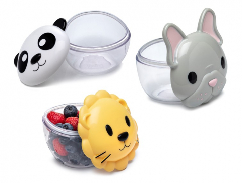 SET 3 RECIPIENTE HRANA BEBE, MELII, BULLDOG, RECHIN, PISICA CUTIE [7]