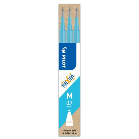 Papetarie & Birotica - Set 3 rezerve roller Frixion Ball Pilot 0.7 mm varf mediu, bleu
