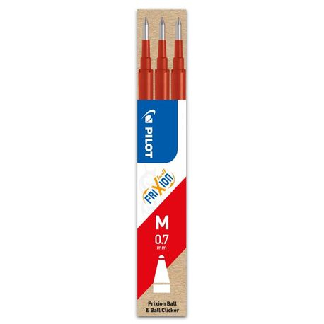 Rezerva roller Pilot Frixion Ball 0.7 mm ,3 bucati/set,rosu