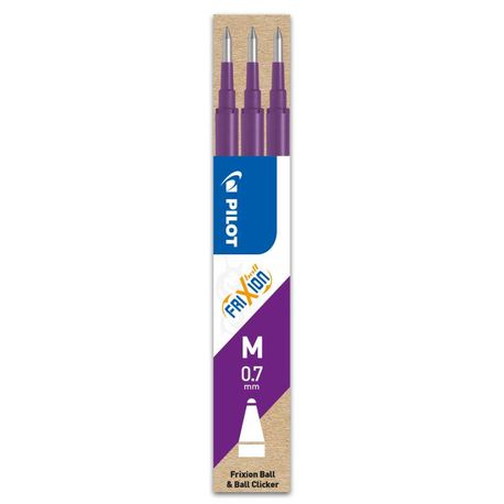 Papetarie & Birotica - Set 3 rezerve roller Frixion Ball Pilot 0.7 mm, violet