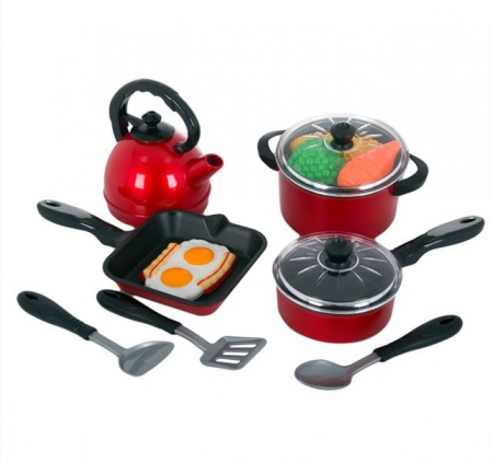 Jocuri si articole copii - Set 4 vase vase alimentare și ustensile copii