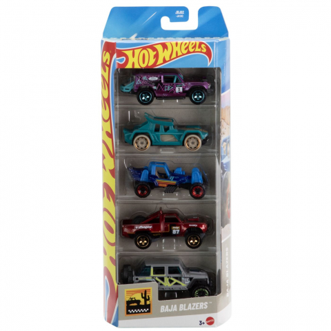 Jocuri si articole copii - SET 5 MASINI HOT WHEELS BAJA BLAZERS