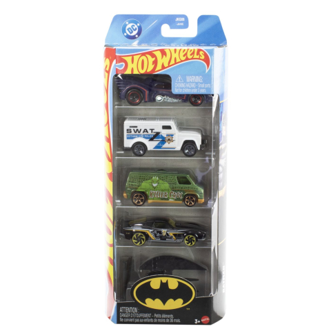 Avioane si Elicoptere jucărie - SET 5 MASINI HOT WHEELS BATMAN
