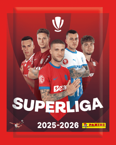 Set 50 plicuri stickere Panini Superliga 2025–2026 [1]