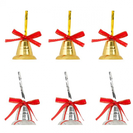 Produse art & craft-Lucru manual - Set 6 clopotei Craciun pentru activitati crafts