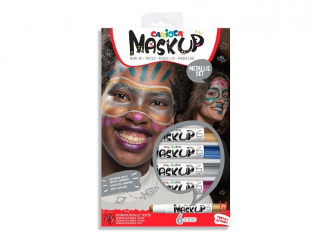 Articole Halloween - Set 6 culori de pictat pe fata Mask-up Party Metallic